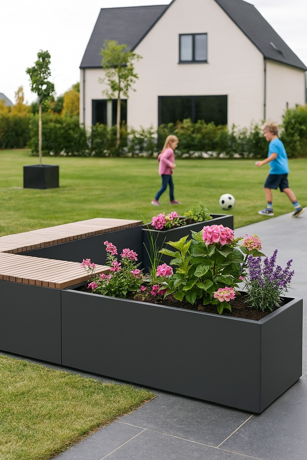 Custom Fiberglass Planters