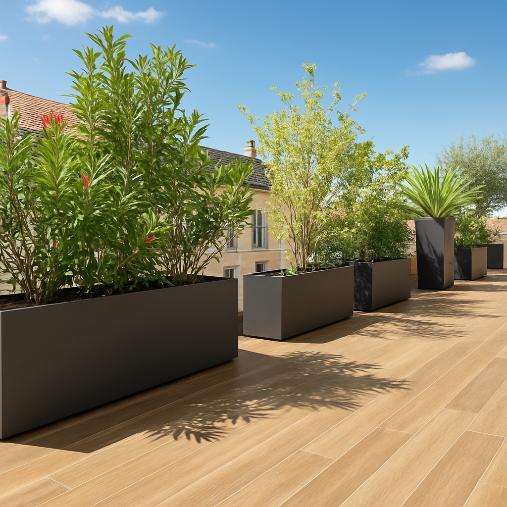 Custom Fiberglass Planters