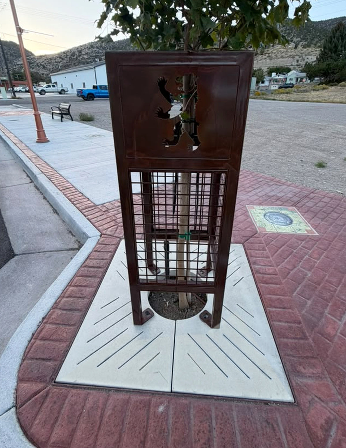 pure-design-werx-decorative-tree-guard-concrete-grate-front-view