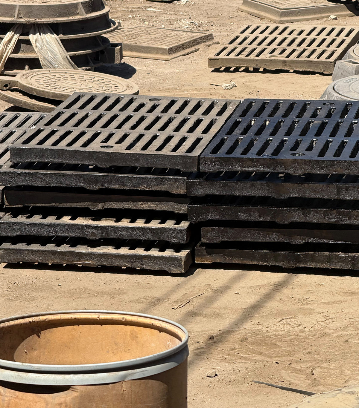 pure-design-werx-stacked-metal-drainage-grates-rings