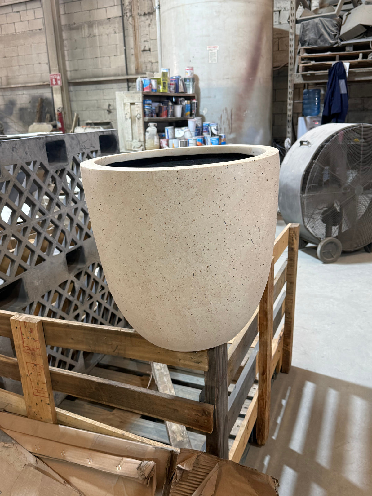 pure-design-werx-textured-bowl-planter-metal-stand