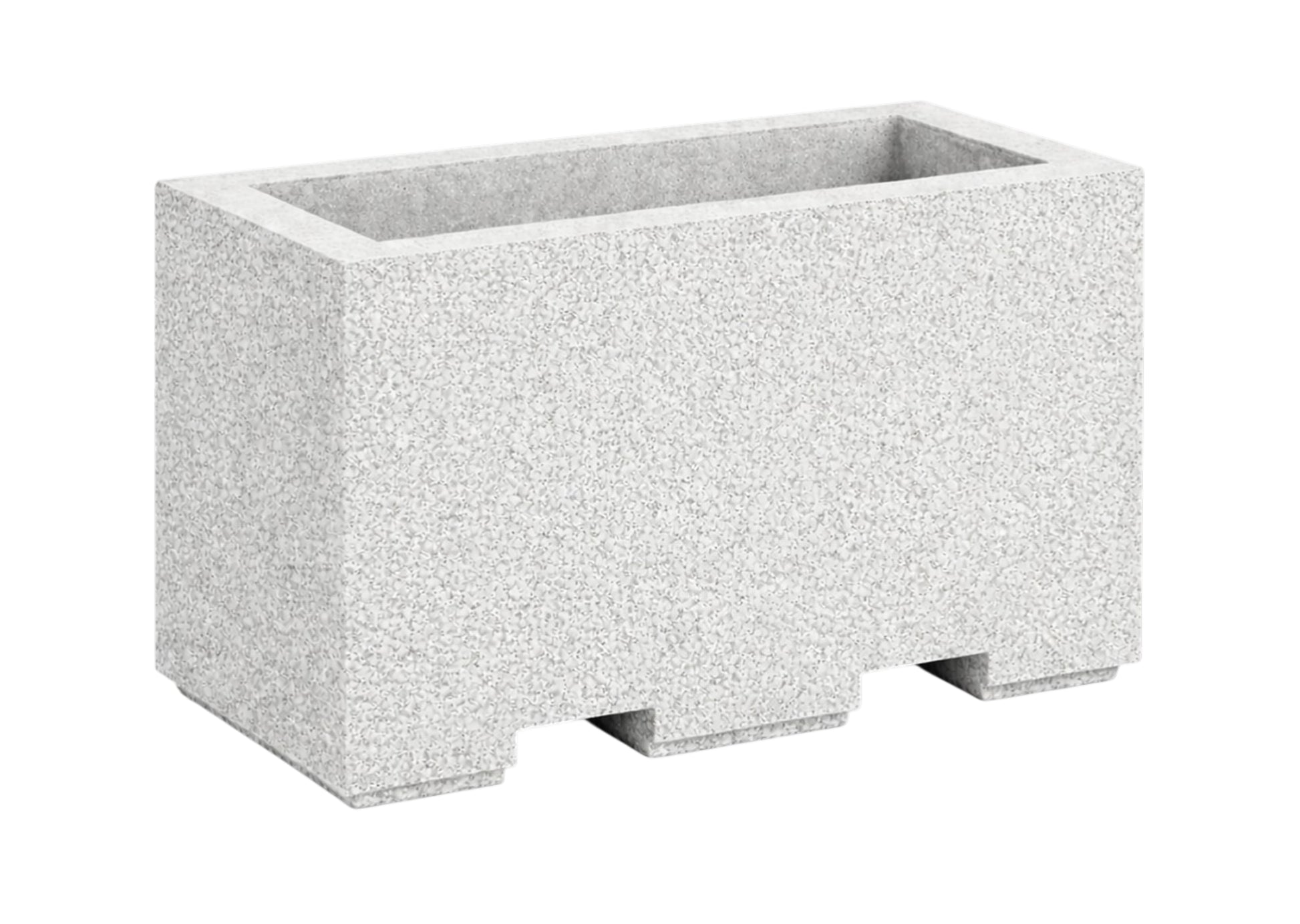 Jardinera de hormigón macizo para control de tráfico