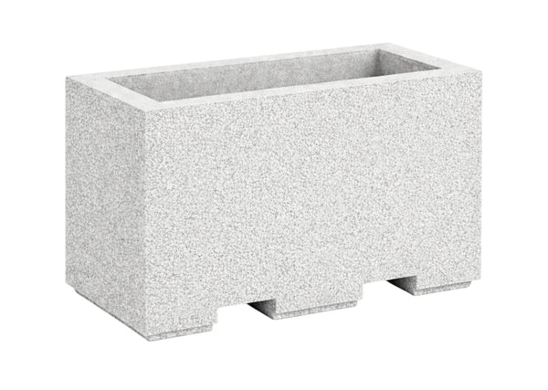 Solid Concrete Traffic Control Planter