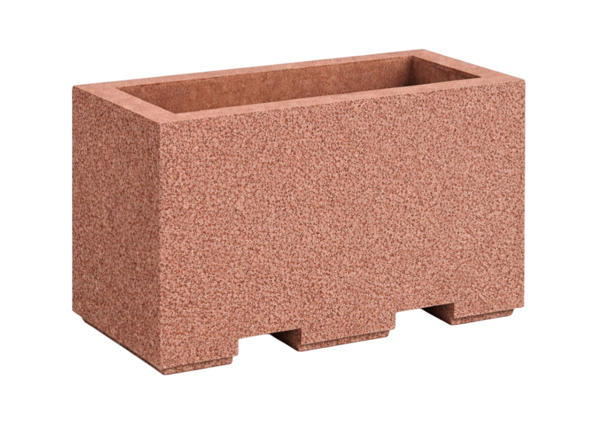 Jardinera de hormigón macizo para control de tráfico