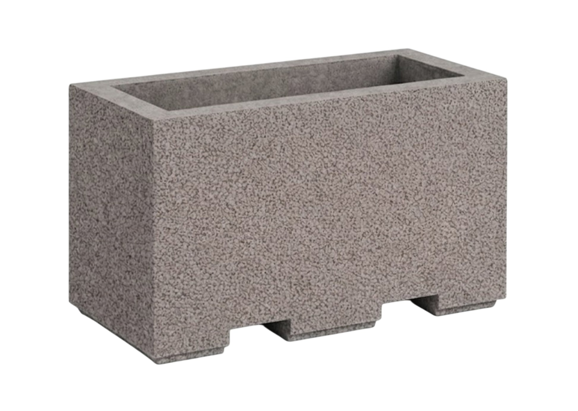 Jardinera de hormigón macizo para control de tráfico